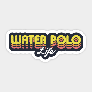 Retro Water Polo Life Sticker